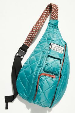 Quilted Rope Sling by KAVU at Free People, Blue, One Size