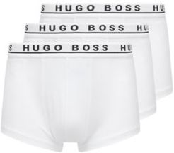 HUGO BOSS - Triple Pack Of Trunks In Stretch Cotton - White