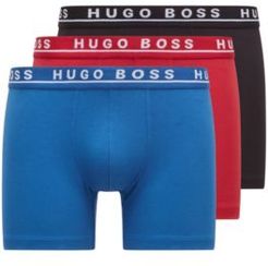 HUGO BOSS - Triple Pack Of Boxer Briefs In Stretch Cotton - Patterned