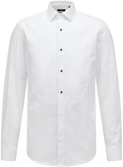HUGO BOSS - Formal Slim Fit Shirt In Pure Cotton - White