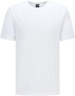 HUGO BOSS - Regular Fit T Shirt In Soft Cotton - White