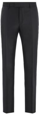HUGO BOSS - Slim Fit Formal Pants In Virgin Wool - Black
