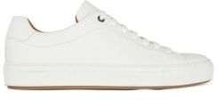 HUGO BOSS - Low Top Trainers In Burnished Calf Leather - White