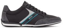HUGO BOSS - Lace Up Hybrid Sneakers With Moisture Wicking Lining - Open Grey