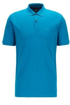 HUGO BOSS - Regular Fit Polo Shirt In Pima Cotton Piqu - Turquoise