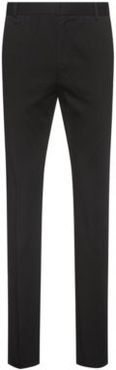 BOSS - Extra Slim Fit Stretch Cotton Pants With Belt Loops - Black