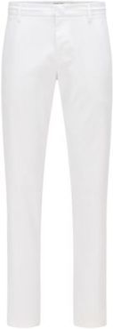 HUGO BOSS - Slim Fit Pants In Water Repellent Technical Twill - White