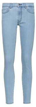 BOSS - Charlie Super Skinny Fit Jeans In Magic Flex Light Blue Denim - Turquoise