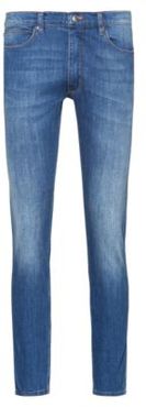 BOSS - Extra Slim Fit Jeans In Comfort Stretch Blue Denim - Blue