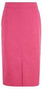 HUGO BOSS - A Line Skirt In Washed Stretch Cotton Twill - Pink