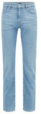 HUGO BOSS - Slim Fit Jeans In Bright Blue Italian Stretch Denim - Turquoise