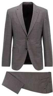 HUGO BOSS - Regular Fit Suit In Stretch Virgin Wool With Silk - Light Grey