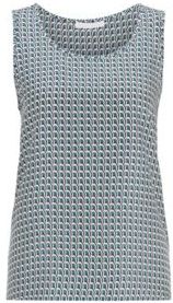 HUGO BOSS - Sleeveless Top In Pure Silk With All Over Print - Patterned