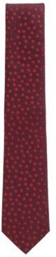 HUGO BOSS - Tonal Patterned Tie In Water Repellent Silk Jacquard - Dark pink