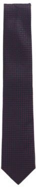 HUGO BOSS - Patterned Tie In Water Repellent Silk Jacquard - Dark pink