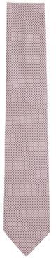 HUGO BOSS - Italian Made Tie In Micro Patterned Silk Jacquard - light pink