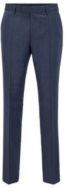 HUGO BOSS - Regular Fit Pants In Virgin Wool With Natural Stretch - Light Blue