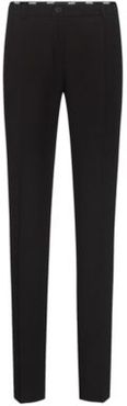 BOSS - Regular Fit Pants With Logo Tape Trim - Black