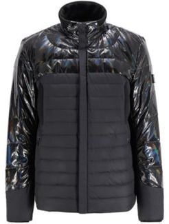HUGO BOSS - Hybrid Down Jacket With Water Repellent Finish - Black