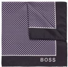 HUGO BOSS - Printed Pocket Square In Water Repellent Silk - Light Purple