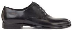 HUGO BOSS - Italian Made Derby Shoes In Embossed Patent Leather - Black