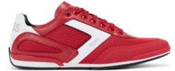 HUGO BOSS - Hybrid Trainers With Reflective Details And Backtab Logo - Red