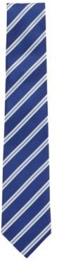 HUGO BOSS - Italian Made Tie In Water Repellent Striped Silk - Light Blue
