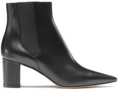 BOSS - Pointed Toe Ankle Boots In Italian Calf Leather - Black