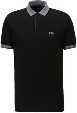 HUGO BOSS - Stretch Cotton Polo Shirt With Chest Logo - Black