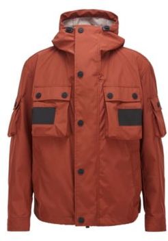 HUGO BOSS - Water Repellent Jacket In Three Layer Woven Fabric - Brown