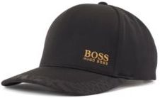 HUGO BOSS - Honeycomb Jersey Cap With Gold Tone Logo - Black