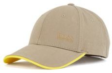 HUGO BOSS - Logo Print Cap In Cotton Twill With Contrast Accents - Dark Green