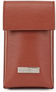 HUGO BOSS - Italian Leather Neck Pouch With Detachable Strap - Brown