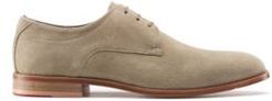BOSS - Stacked Sole Derby Shoes With Suede Uppers - Beige