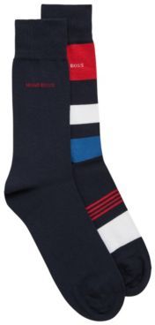 HUGO BOSS - Two Pack Of Socks In Super Soft Yarn - Dark Blue