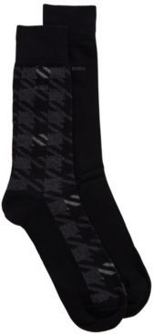 HUGO BOSS - Two Pack Of Socks In A Combed Cotton Blend - Black