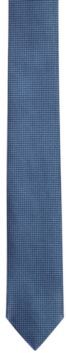 BOSS - Silk Tie With Jacquard Micro Pattern - Light Blue