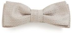 HUGO BOSS - Patterned Bow Tie In Italian Silk Jacquard - Beige