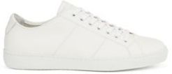 HUGO BOSS - Low Profile Trainers In Nappa Leather With Embossed Logo - White