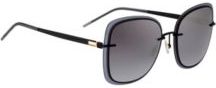 HUGO BOSS - Black Sunglasses With Transparent Edging
