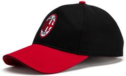 AC Milan Training Cap in Black/Tango Red