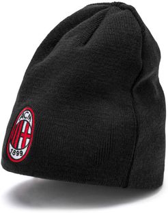 AC Milan Reversible Beanie Hat in Tango Red/Black