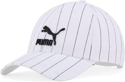 Archive Logo Baseball Cap in White/Pinstripe, Size Adult