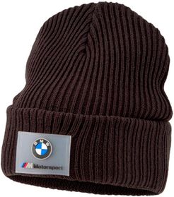BMW M Motorsport Beanie Hat in Black, Size Adult