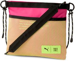 x FIRST MILE Sacoche Bag in Black/Pink/Fizzy Yellow