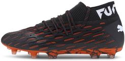 FUTURE 6.1 NETFIT FG/AG Soccer Cleats Shoes in Black/White/Shocking Orange, Size 13