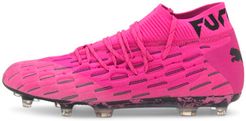 FUTURE 6.1 NETFIT FG/AG Soccer Cleats Shoes in Luminous Pink/Black, Size 10.5