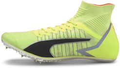 evoSPEED Tokyo Brush Mid Track Spikes Shoes in Fizzy Yellow/Black/Nrgy Peac, Size 13