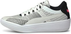 Clyde All-Pro Basketball Shoes in White/Black, Size 7.5