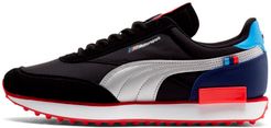 Future Rider BMW M Motorsport Sneakers in Pale Black/Pale Silver/High Risk Red, Size 7.5